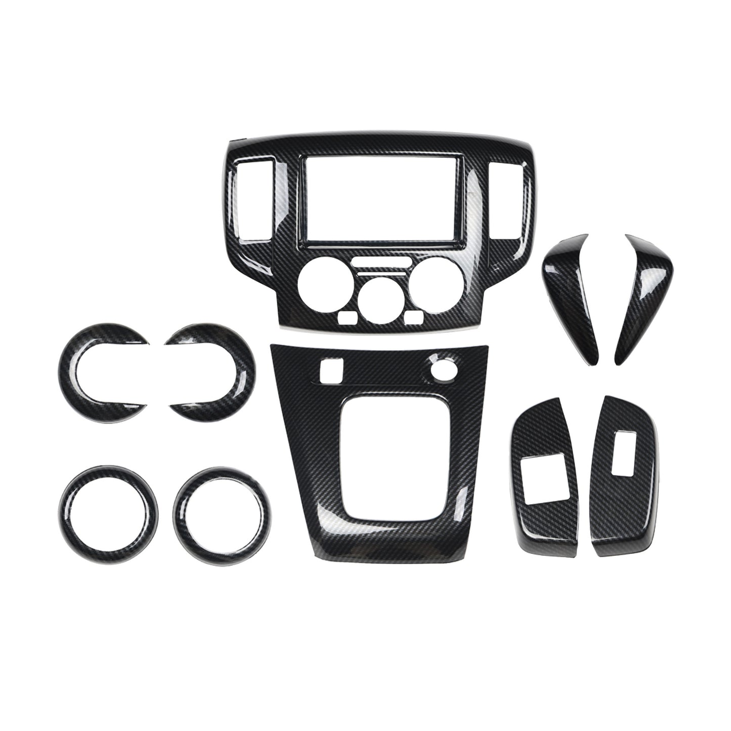 RHD NV200 Carbon Fiber Walnut Wood Grain Interior Trim Kit