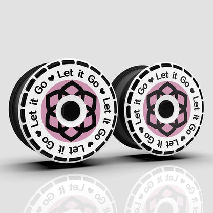 Full Wheel Covers Compatible with Lynk & Co Models (17–21 in) – Full Wheel Cover – Yellow Arrow – Set of 4