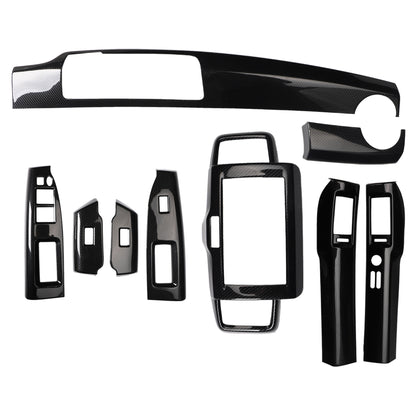 RHD Freed GB3 Interior Modification Carbon Fiber-Style Steering Wheel and Center Console Trim