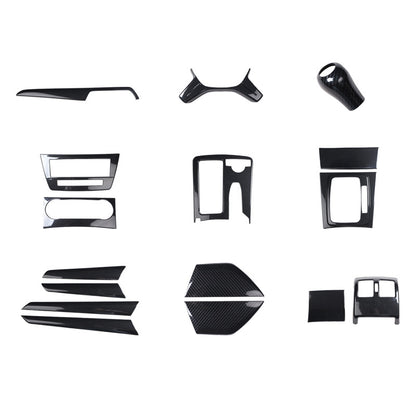 RHD 2011-2013 C-Class 204 Carbon Fiber Front Dashboard, Center Console, and Steering Wheel Trim