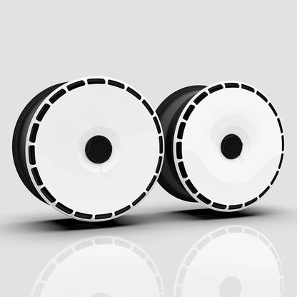 Full Wheel Covers Compatible with Volkswagen ID Series, Golf & CC (16–21 in) – UV-Printed Full Wheel Cover – Yellow Arrow – Set of 4