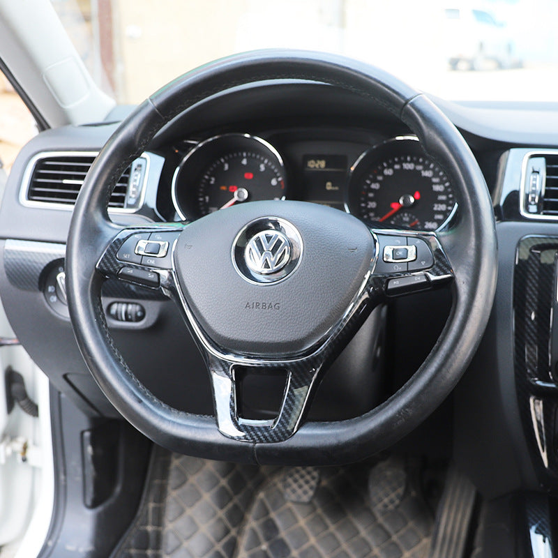RHD 2015-2018 Jetta Interior Upgrade: Carbon Fiber Texture Trim for Center Console and Power Window Controls