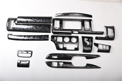 RHD 05-13 Toyota Hiace 200 Series Interior Modification Peach Wood Carbon Fiber Pattern Dashboard and Instrument Panel Trim