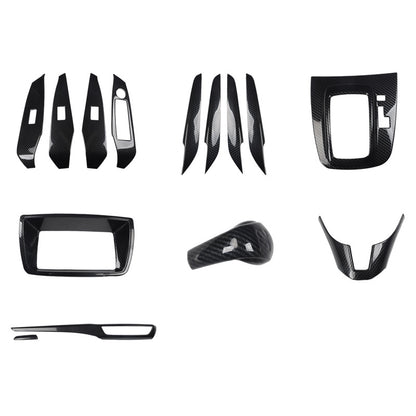RHD 2014-2015 Mazda 3 Atenza Interior Modification Carbon Fiber Pattern Gear Shift Knob Trim Kit