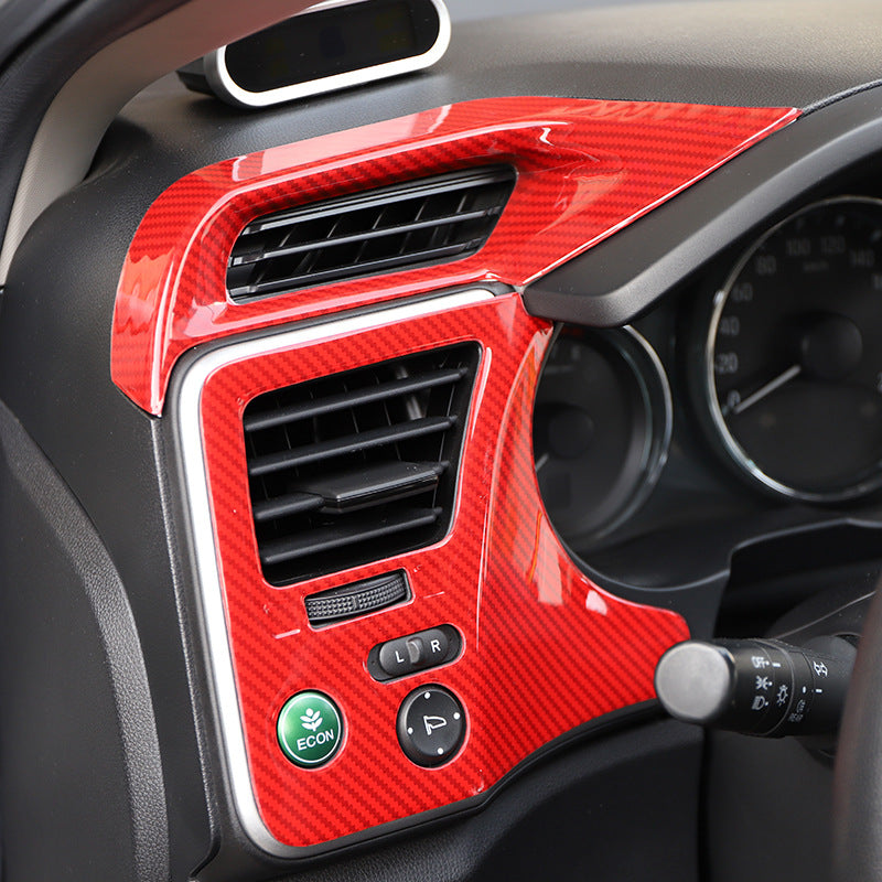 RHD 15-19 Honda City Carbon Fiber Gear Shift Lift Switch Trim