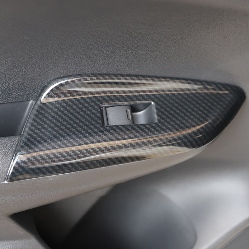 RHD 2014-2018 Honda Fit Carbon Fiber Steering Wheel, Center Console Vent, Interior Trim Kit