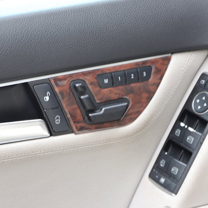 RHD 2011-2013 C-Class 204 Carbon Fiber Front Dashboard, Center Console, and Steering Wheel Trim