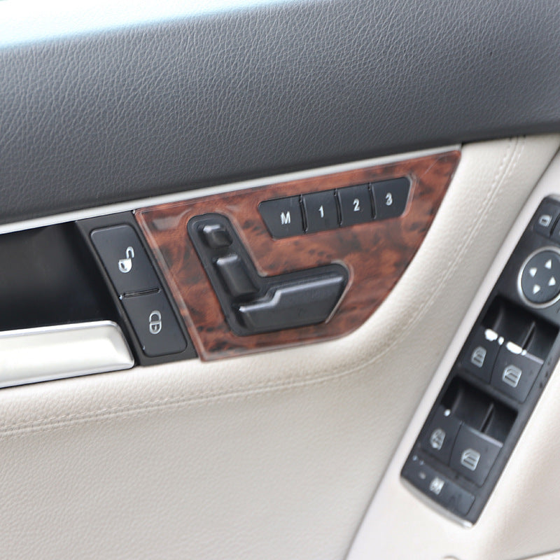 RHD 2011-2013 Mercedes-Benz C-Class 204 Interior Upgrade: Carbon Fiber-Pattern Dashboard, Center Console, and Steering Wheel Trim