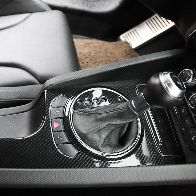 RHD 2008-2014 Model Interior Upgrade: Teak Wood Carbon Fiber Pattern Cup Holder and Steering Wheel Cover