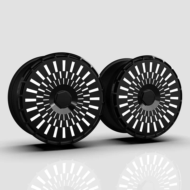 Full Wheel Covers Compatible with FANGCHENGBAO BAO 5, BAO 8 & TAI Series (18–21 in) – UV-Printed Full Wheel Cover – White Accent Ring – Set of 4