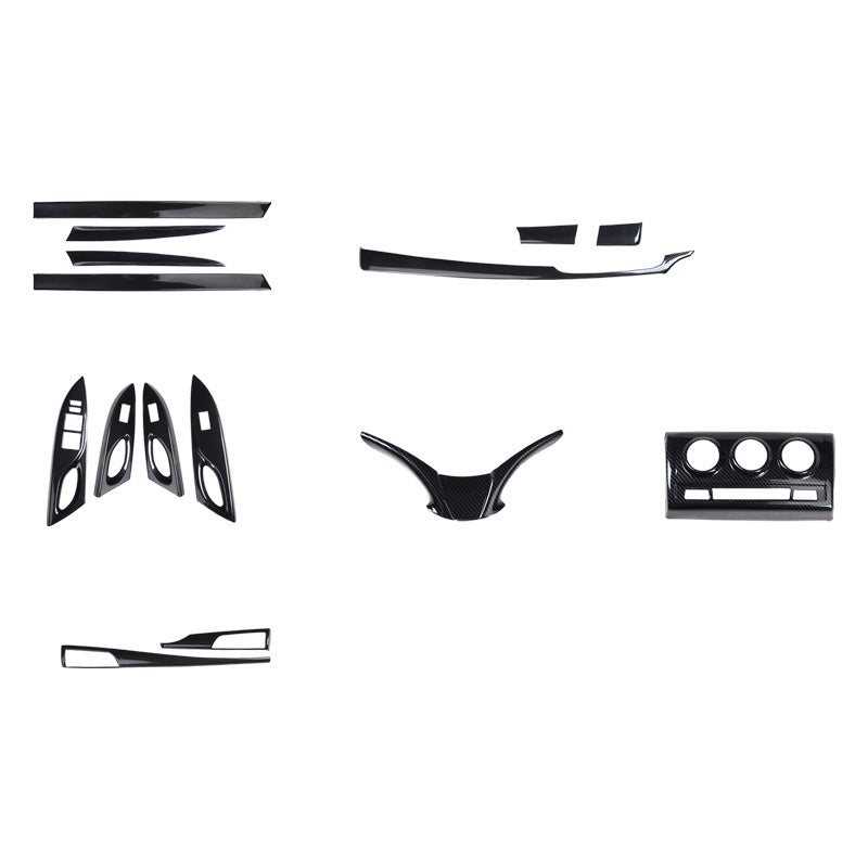 RHD 16-21 Toyota Vios Yaris Interior Modification Carbon Fiber Pattern Switch Panel Trim