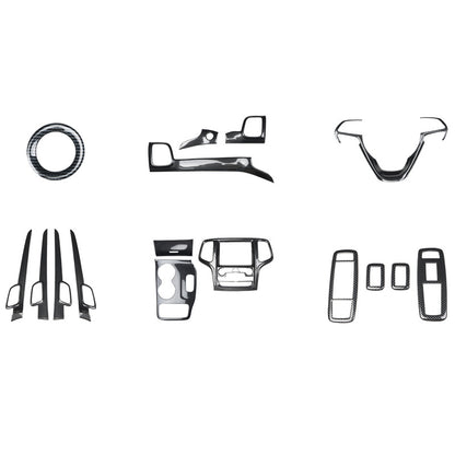 RHD 2014-2015 Grand Cherokee Carbon Fiber Texture Interior Trim Kit for Front Door Panels