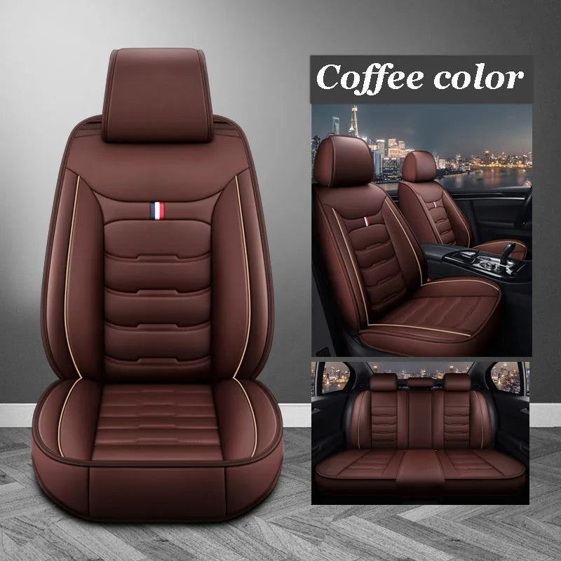 PU Leather Car Seat Covers Full Set Fit with BYD Car