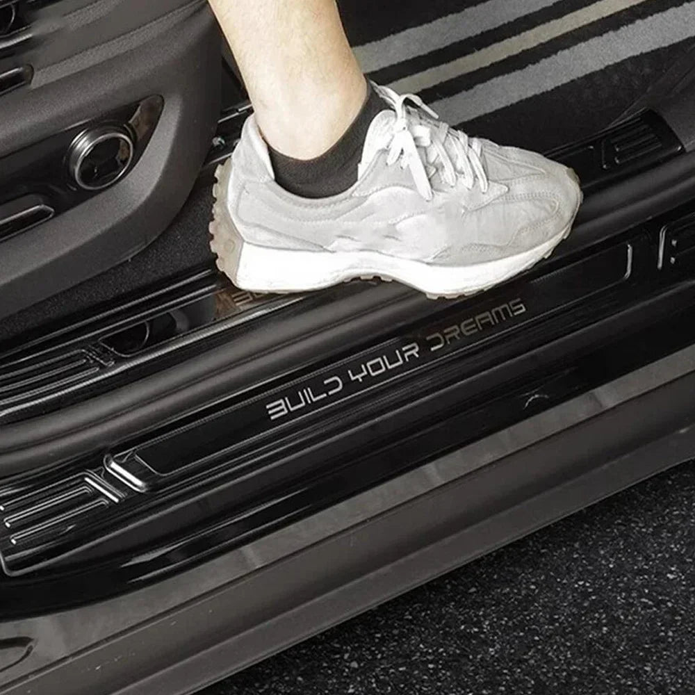 Car Door Sill Scuff Plate Welcome Pedal