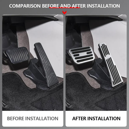 For BYD DENZA D9 2023-2025 AT Car Pedals Stainless Steel Accelerator Pedal Brake Pad No Drill Cover Anti Skid Pads Parts
