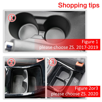Anti-Slip Car Gate Slot Cup Mat for MG ZS 2017 - 2021 Door Groove Pad Cup Holder Interior Accessories Rubber
