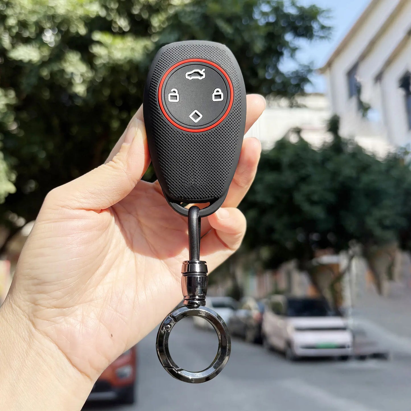 Silicoen Soft Car Key Case Fob For Leapmotor T03 S01 C11 C01
