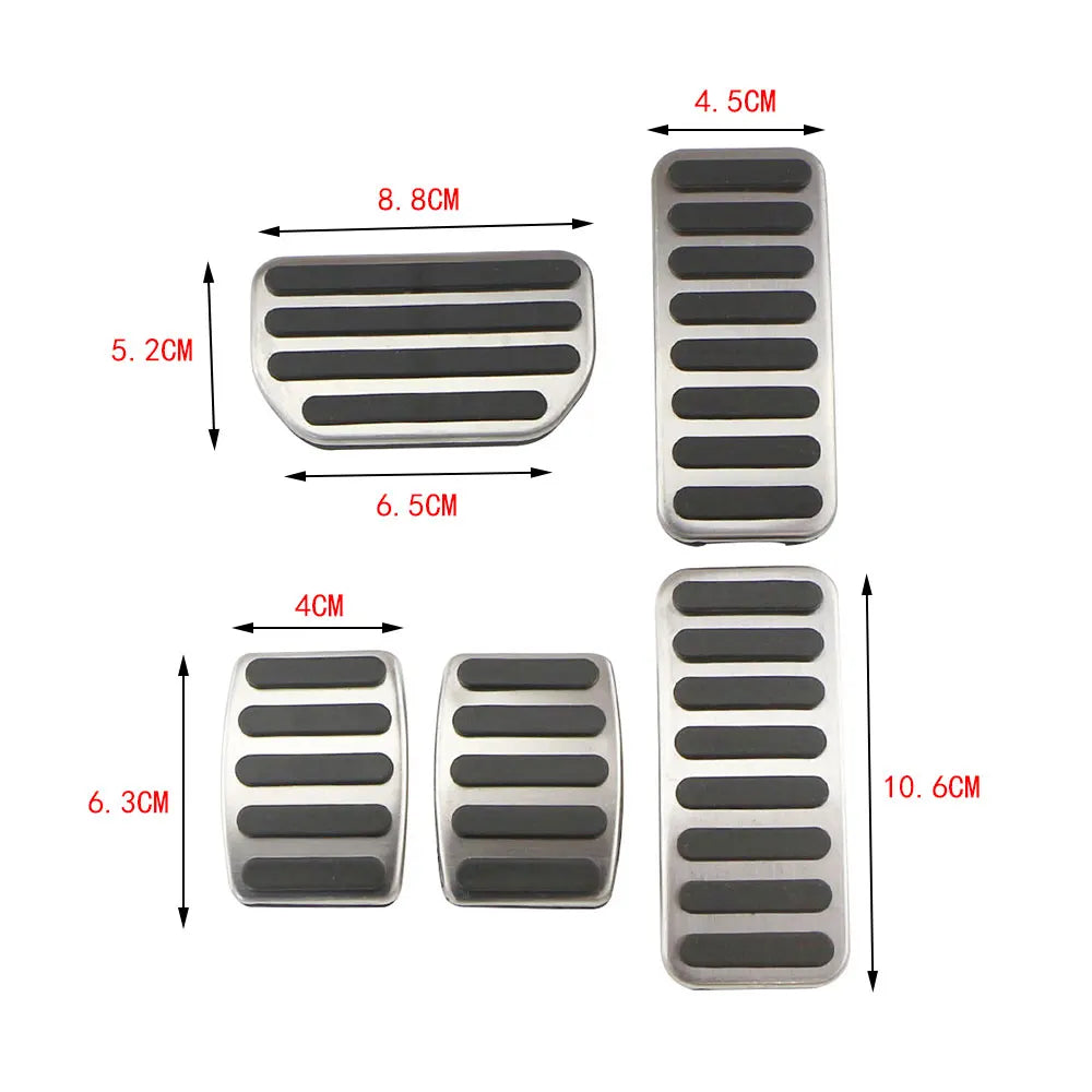 AT MT Car Gas Brake Pedal Anti-slip Pad Cover for Suzuki SX4 Aerio Ciaz Vitara S-Cross Splash Ignis Kizashi Sidekick Samurai