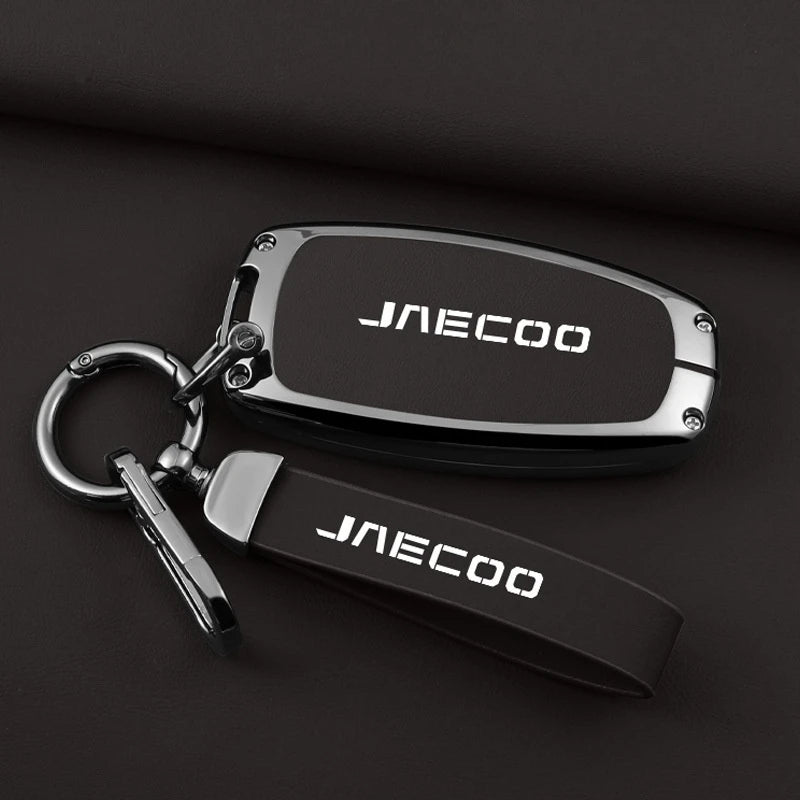 For Omoda JAECOO J7 2025 2024 Car Remote Control Key Case Cover Zinc Alloy Leather Protector Auto Keychain Accessories