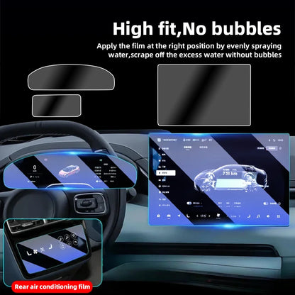 Zeekr 001 007 Navigation Instrument Air Conditioning Screen Protector HD Tempered Glass Film