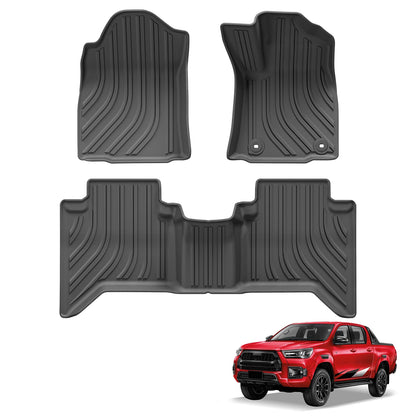 RHD Toyota Hilux revo Fuel 2015 - 2024 TPE 3D Car Floor Mats