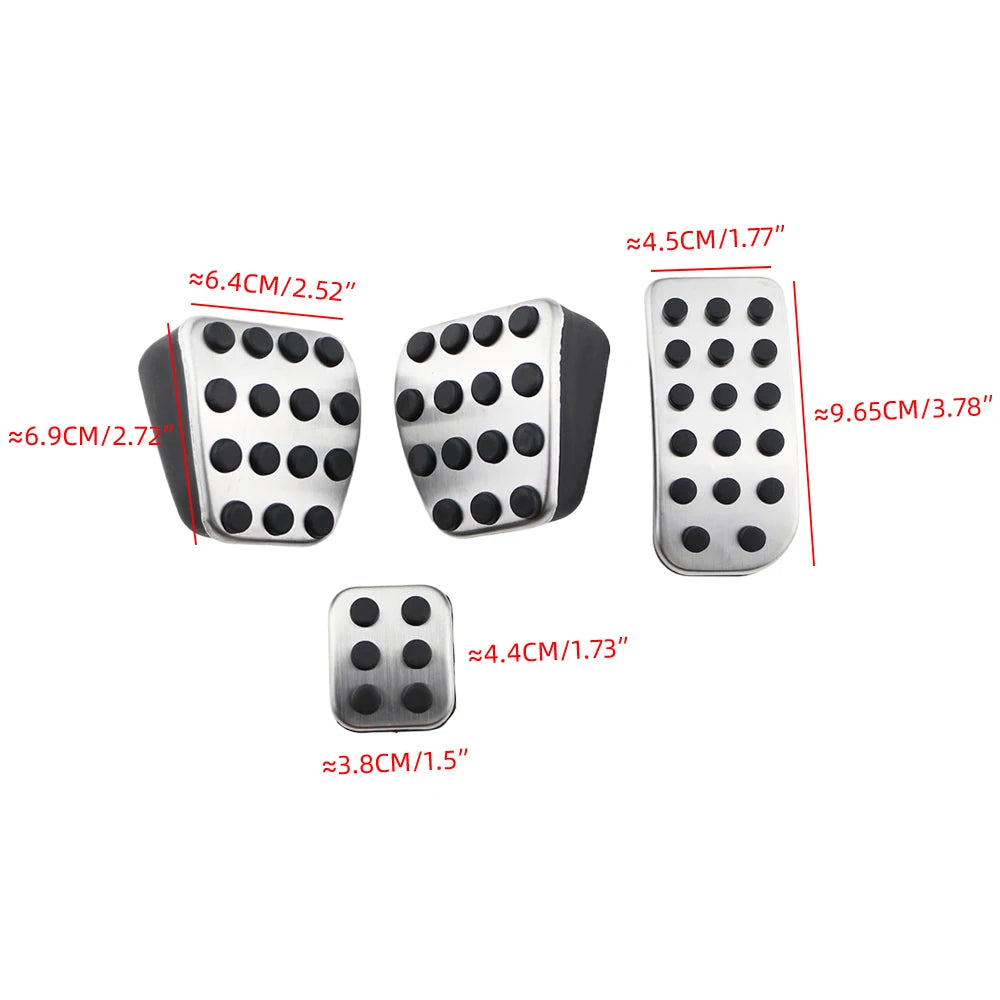 Gas Fuel Brake Pedal Pads Cover Mats for Mercedes Benz V Class Vito Metris Viano W639 W447 Car Styling Accessories
