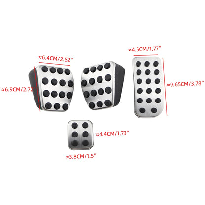 Gas Fuel Brake Pedal Pads Cover Mats for Mercedes Benz V Class Vito Metris Viano W639 W447 Car Styling Accessories