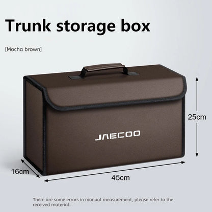 NEW Car Leather Trunk Storage Box Foldable Carbon Fiber For JAECOO OMODA J7 J8 JAECOO J5 J9 Organizer Bag Interior Accessories