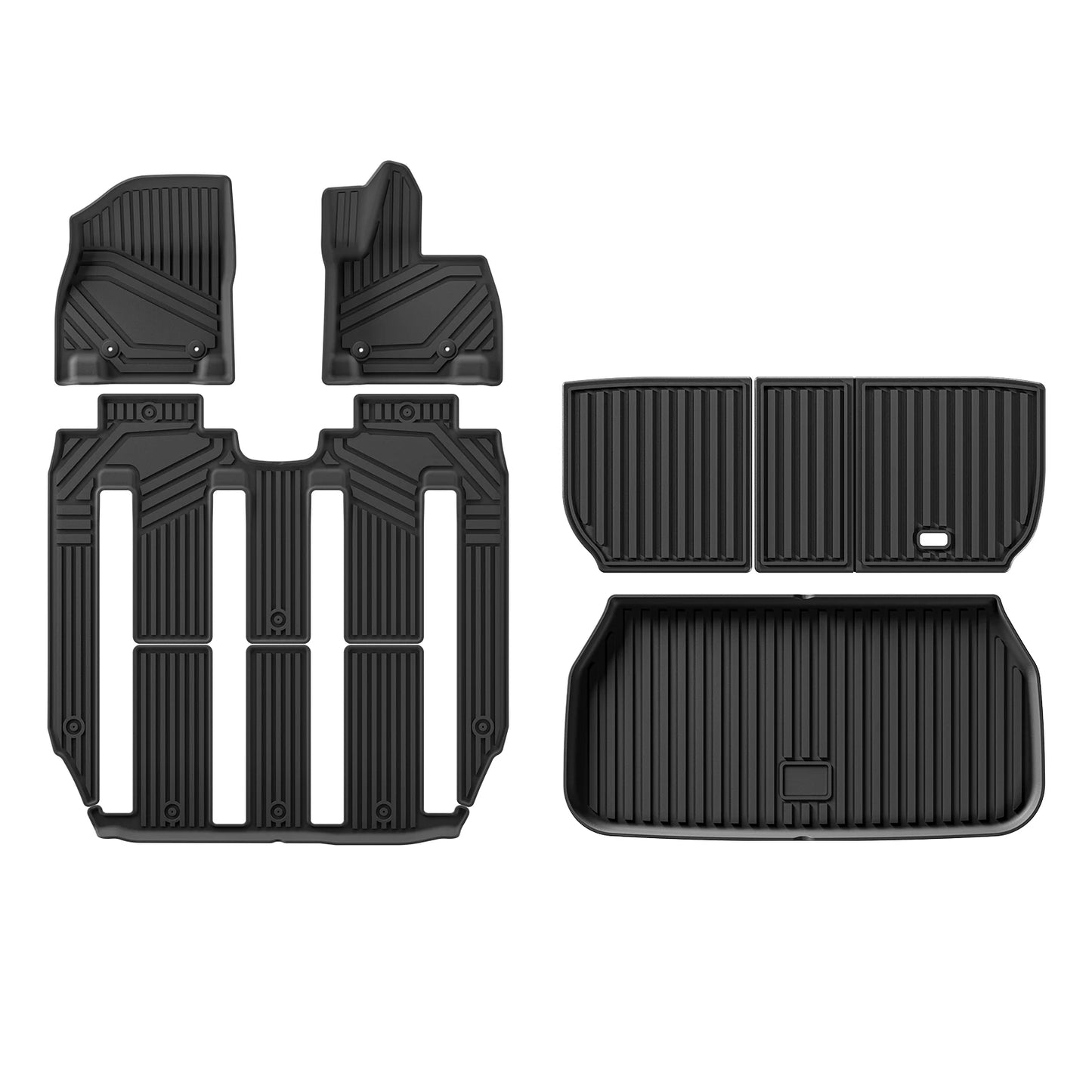 RHD for Xpeng X9 Car Floor Mats Cargo Liner Trunk Pad