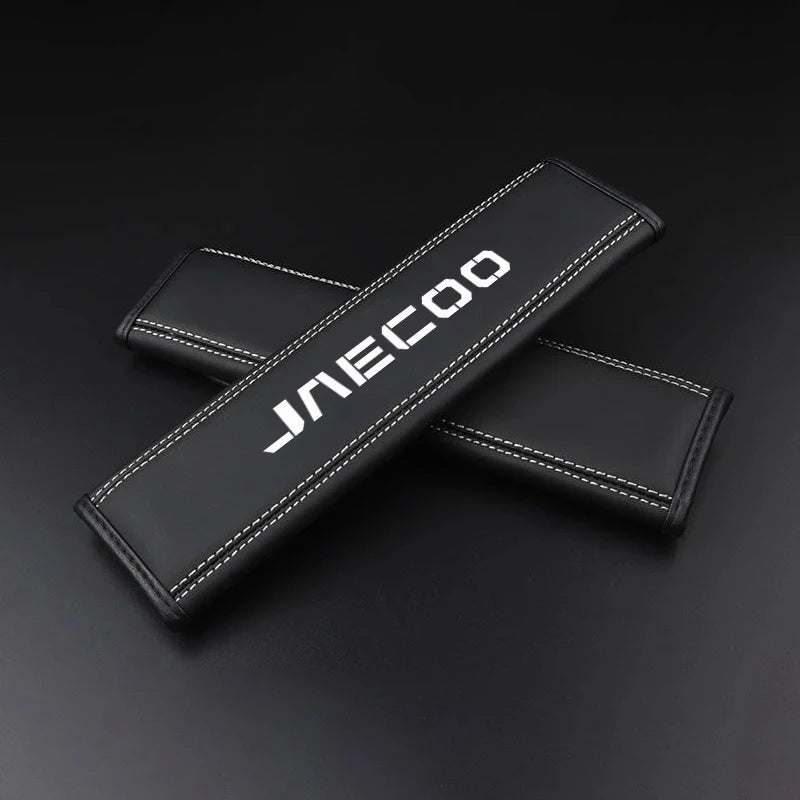 2Pcs Leather Car Seat Belt Protection Shoulder Pad Covers For Chery Jaecoo J7 J8