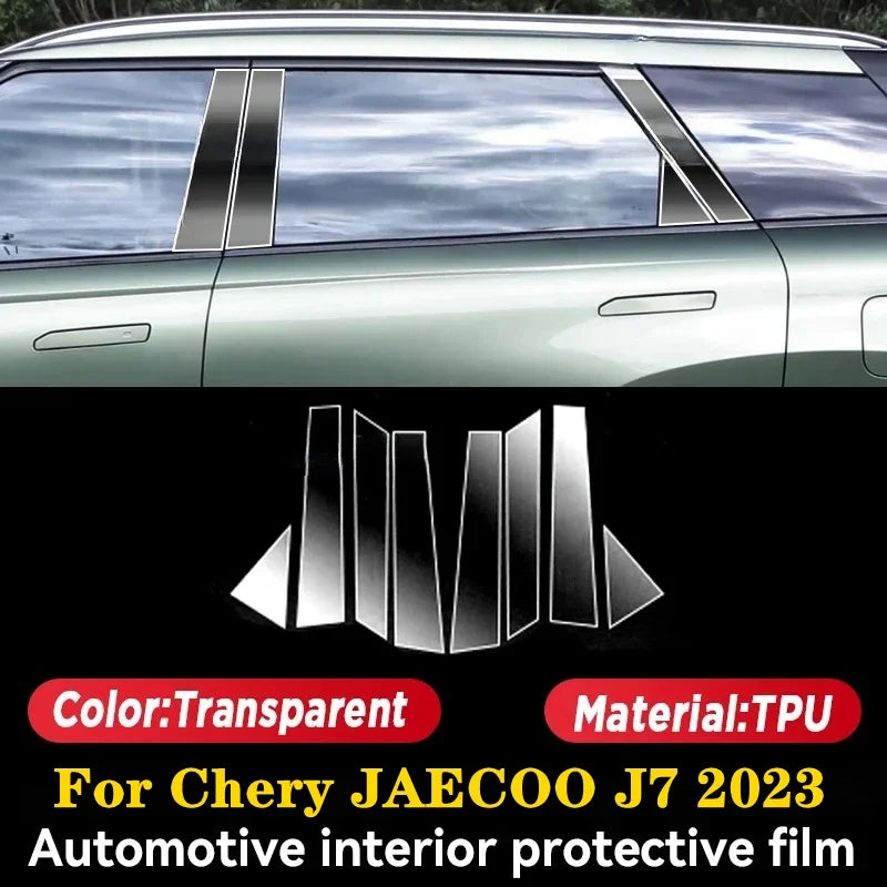 For Chery JAECOO J7 2023Equator Sport Car Interior Accessories Door Center Console Media Dashboard Navigation TPU Protector Film