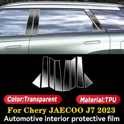 For Chery JAECOO J7 2023Equator Sport Car Interior Accessories Door Center Console Media Dashboard Navigation TPU Protector Film