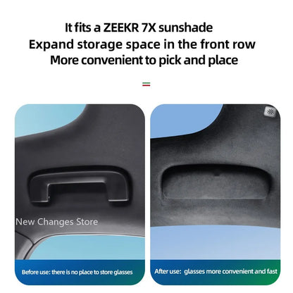 Zeekr 001 009 X 007 7X 2021-2026 Suede Sunglasses Holder