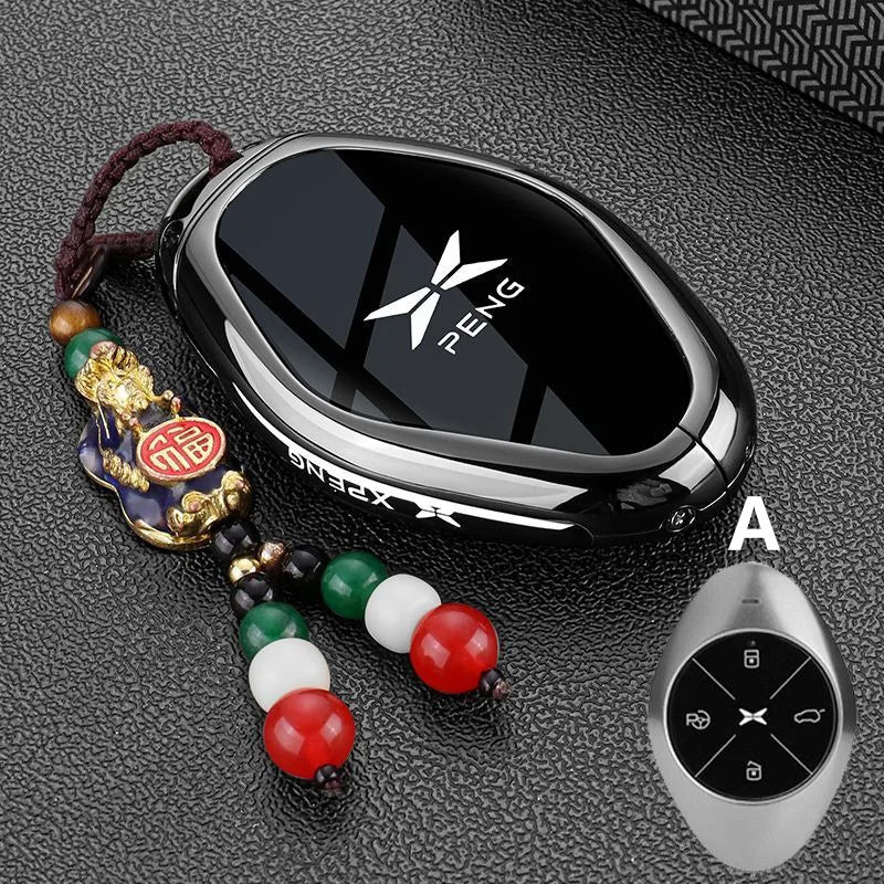 Car Key Case Keychain Fob Cover for Xpeng