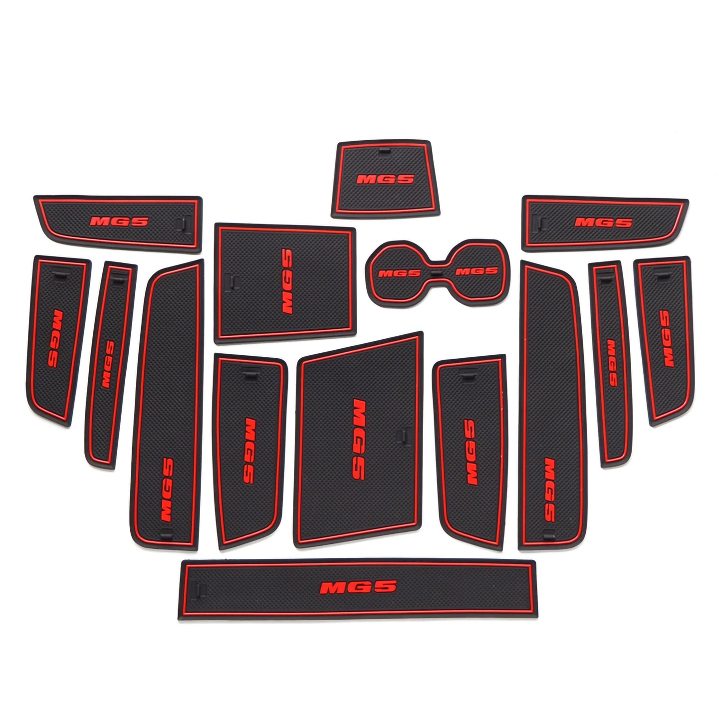 for MG5 MG 5 2021 2022 2023 (AT) Anti-Slip Gate Slot Cup Mat Non-Slip Door Groove Pad Interior Accessories Coaster
