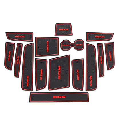 for MG5 MG 5 2021 2022 2023 (AT) Anti-Slip Gate Slot Cup Mat Non-Slip Door Groove Pad Interior Accessories Coaster