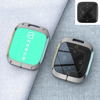 Zeekr 7X 001 007 009 X Keychain Car Remote Control Zinc Alloy Leather Key Case Cover