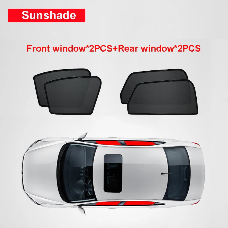 For ZEEKR 009 2022-2024 Car Sunshade Customized Sun Shade Side Window Sun Visor Heat Insulation Mesh Curtains Protection Cover.