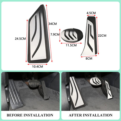 Stainless Steel Car Pedals for BMW X1 F48 X2 F39 1 2 Series F40 F45 F46 Accelerator Gas Brake Rest Pedal Cover Accessories