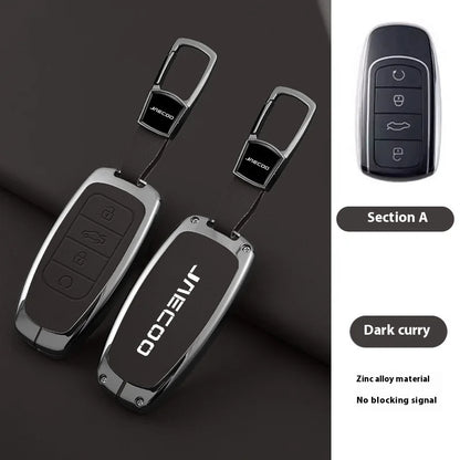 For Omoda JAECOO J7 2025 2024 Car Remote Control Key Case Cover Zinc Alloy Leather Protector Auto Keychain Accessories