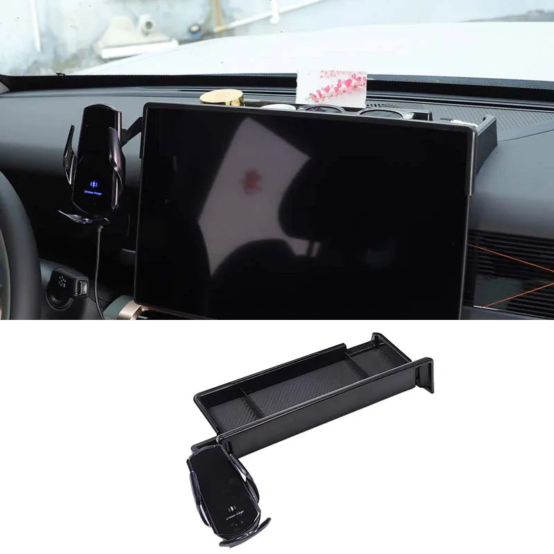Chery iCAR 03 Jaecoo 6 J6 Car Center Navigation screen rear Storage Box With phone holder