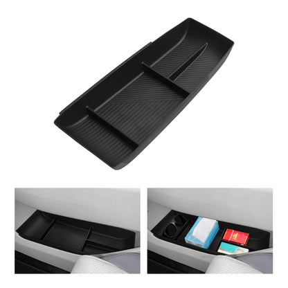 for MG 4 MG4 2025+ Center Console Lower Storage Box TPE Car Central Tray Organizer Accessories Tidying Black