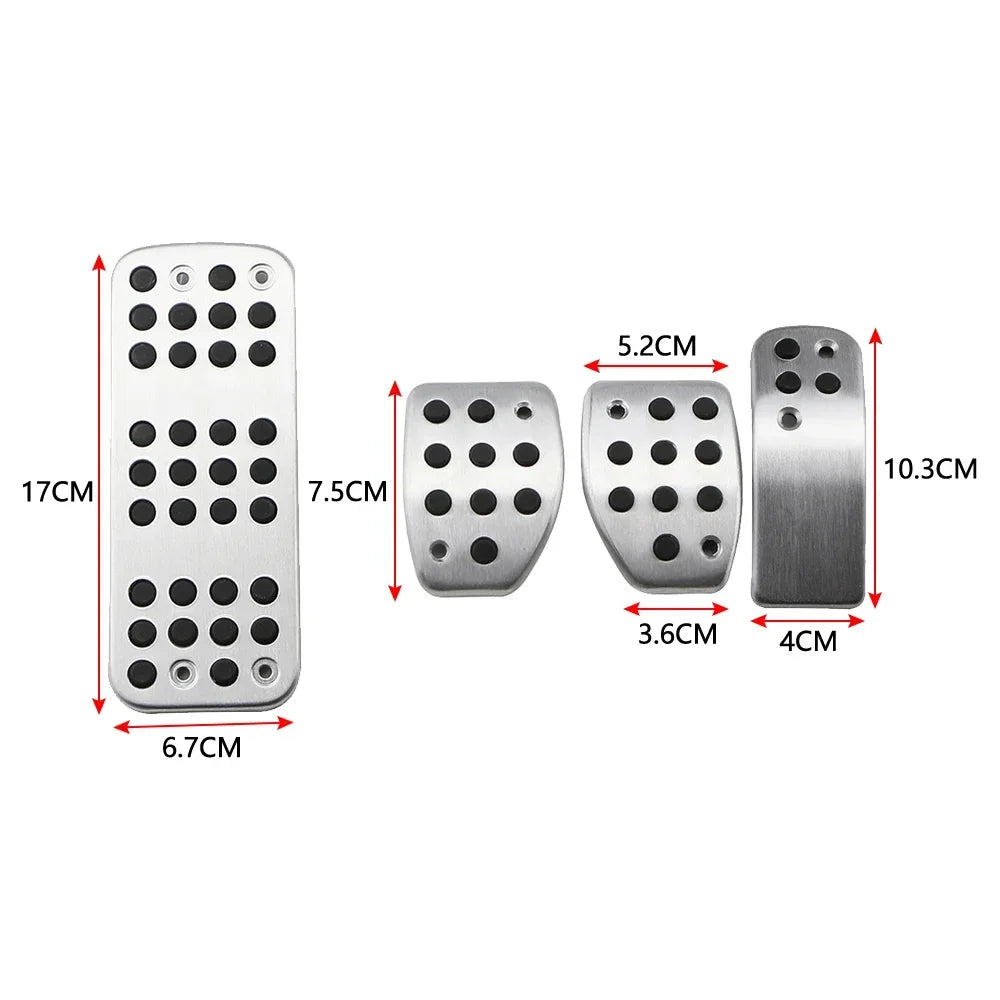 Car Pedals for Peugeot 207 301 307 208 2008 for CITROEN C3 C4 DS 3 4 6 DS3 DS4 DS6 Stainless Steel Gas Brake Rest Pedal Cover