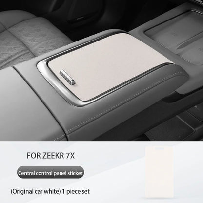 Zeekr 7X 2024 2025 Suede center console protective sticker