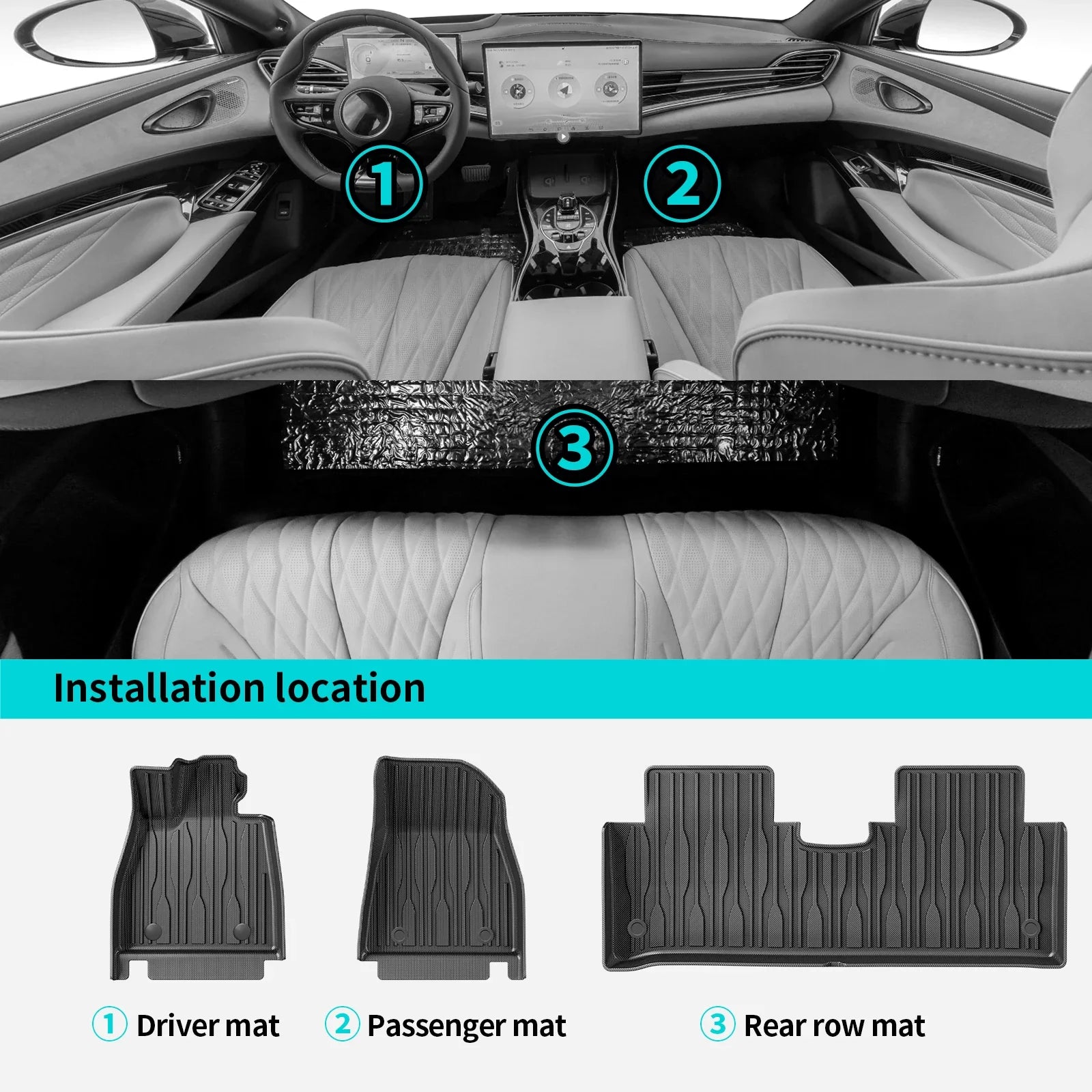 BYD Seal EV / DMI 3D TPE Car Floor Mats