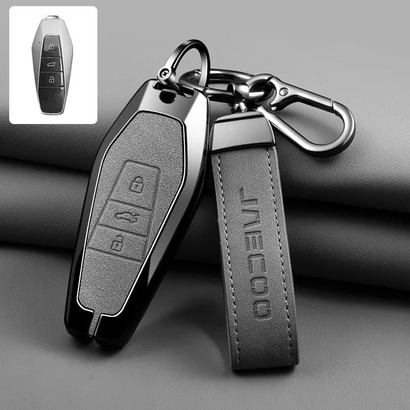 Remote Control Key Case Cover Holder Chain For Chery
