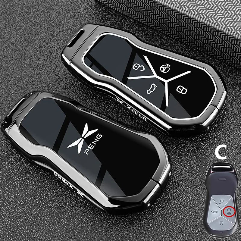 Car Key Case Keychain Fob Cover for Xpeng