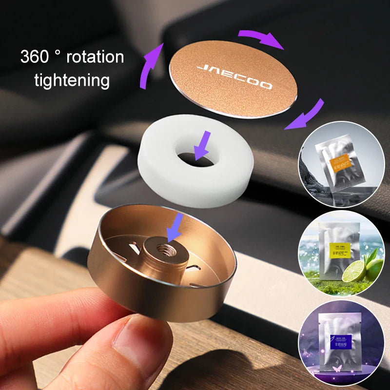 Alloy Car Air Outlet Fragrance Diffuser 2025 For Chery Jaecoo J7 J8 ,Free Give Up 3 Solid Flavours Air Freshener Aromatherapy