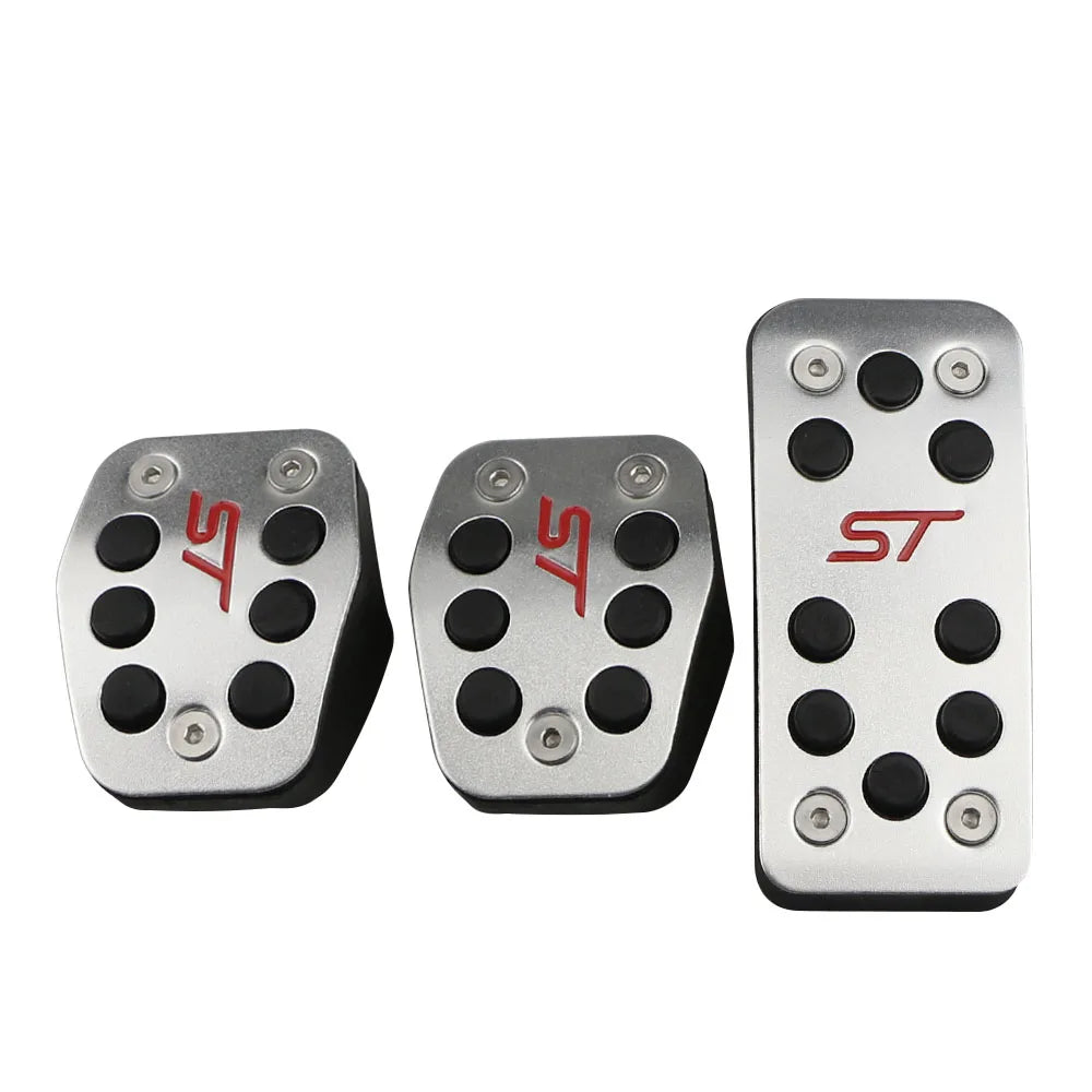 AT MT Aluminum Alloy Gas Pedal Cover for Ford Escape Kuga 2013 2014 2015 Focus 2 3 2005-2018 Car Pedals Brake Cluth Pedal