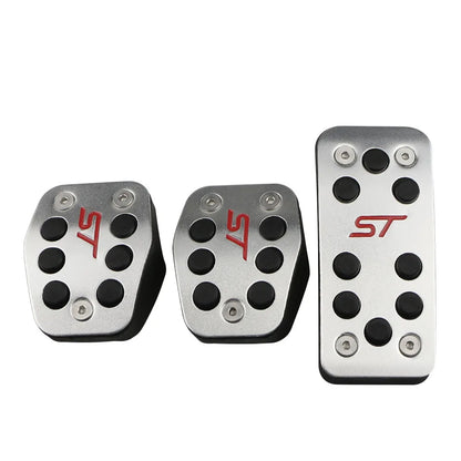 AT MT Aluminum Alloy Gas Pedal Cover for Ford Escape Kuga 2013 2014 2015 Focus 2 3 2005-2018 Car Pedals Brake Cluth Pedal